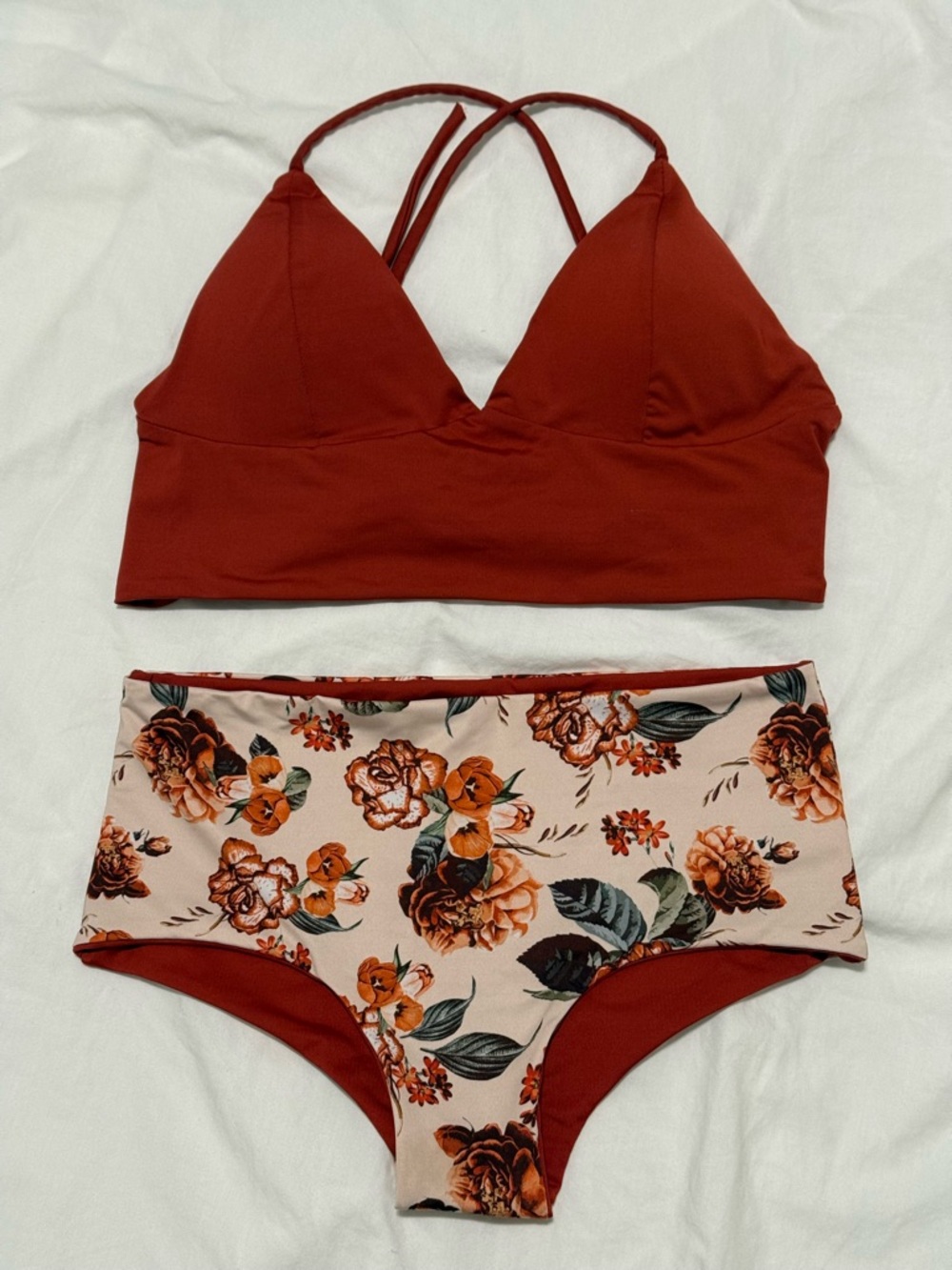 Mid-Waist Bikini Set